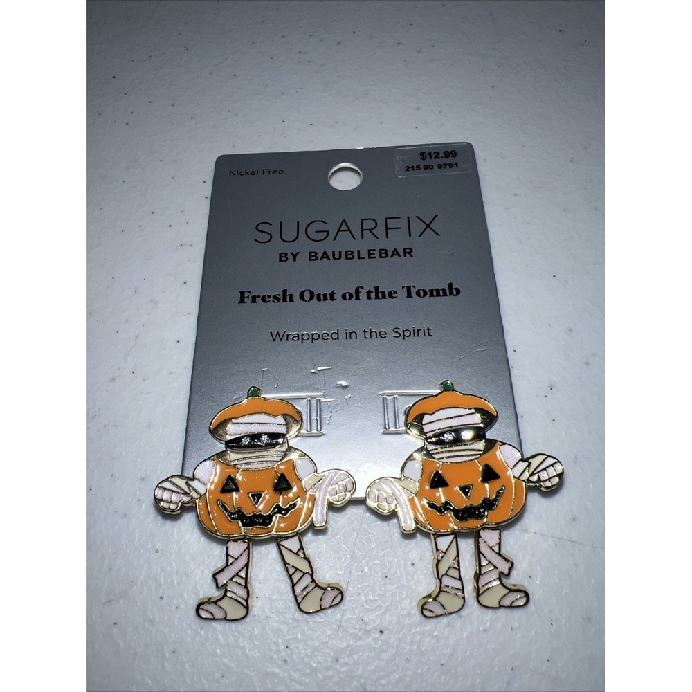 Sugarfix by Baublebar Halloween Dangle Earrings Fresh Out Of The Tomb Mummy
